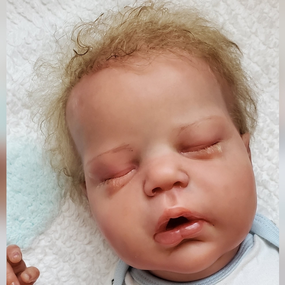 Artist painted reborn baby boy